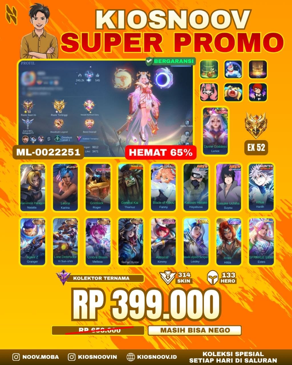 FANNY ASPI,LUNOX LEGEND,HARIT KILLUA